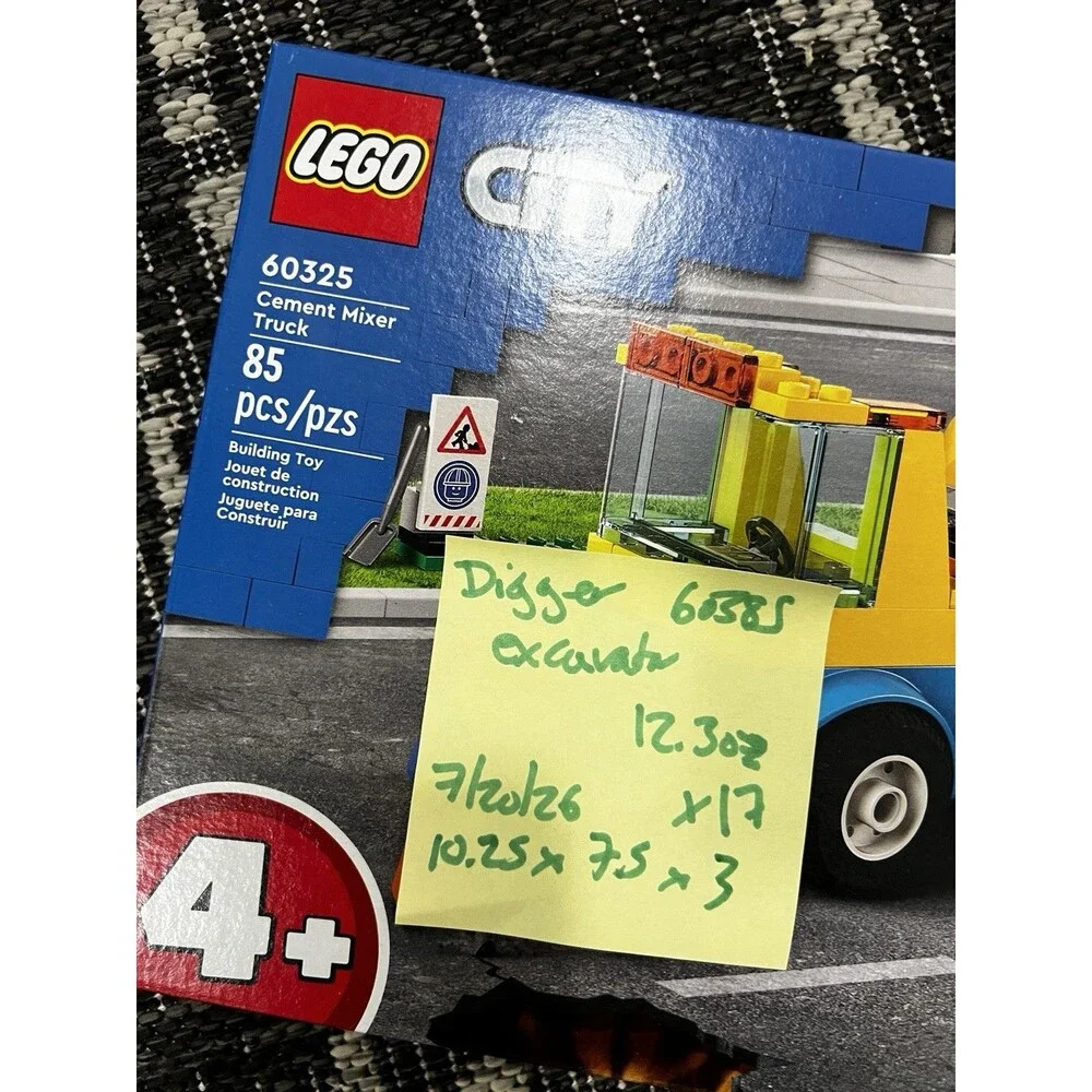 Lego City Cement Mixer Truck 60325 construction  worker architect design build